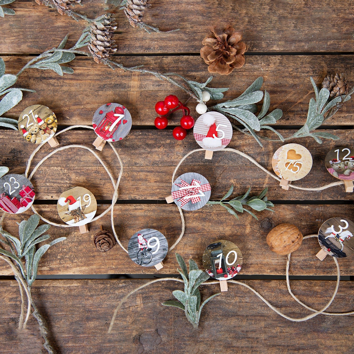 Zahlenaufkleber Advent