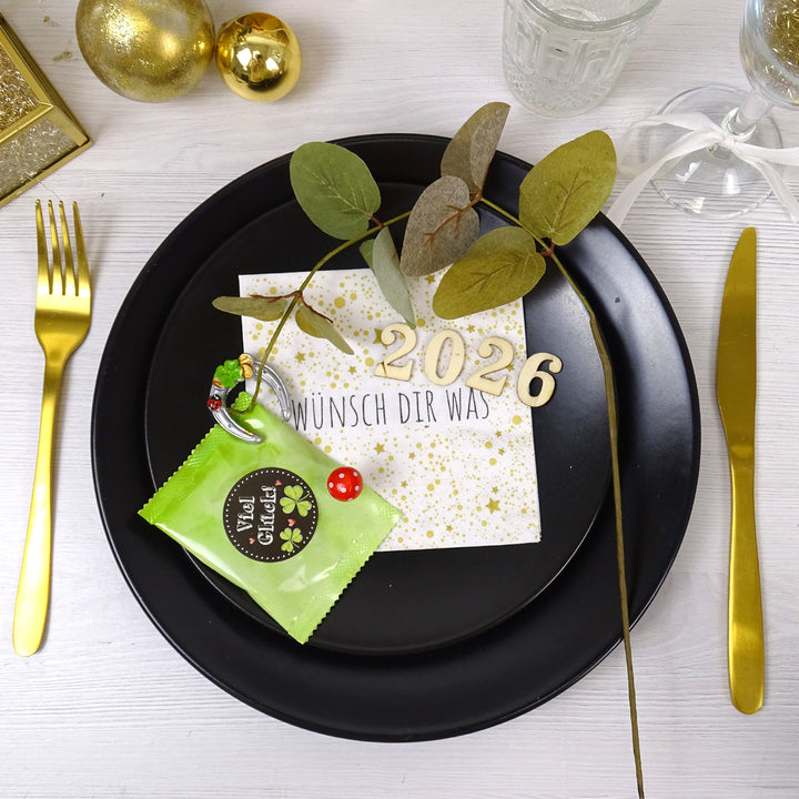 16 kleine Hufeisen Silber 4 cm Tischdeko Streudeko Glücksbringer Talisman - Foto 3