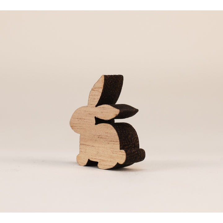 24 kleine Hasen Ostern Tischdekoration give-Away Osterhasen Mini Geschenk Schüler Kinder Kunden 2,5 cm Natur - Foto 1