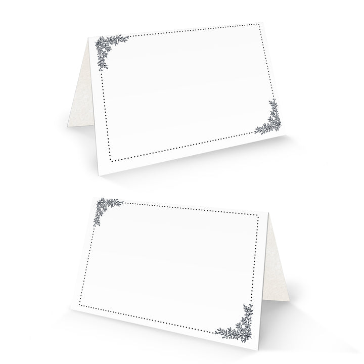Tischkarten Set 8,5 x 5,5 cm für Trauerfeier, Fest oder Buffet – doppelseitig beschriftbar - Foto 1