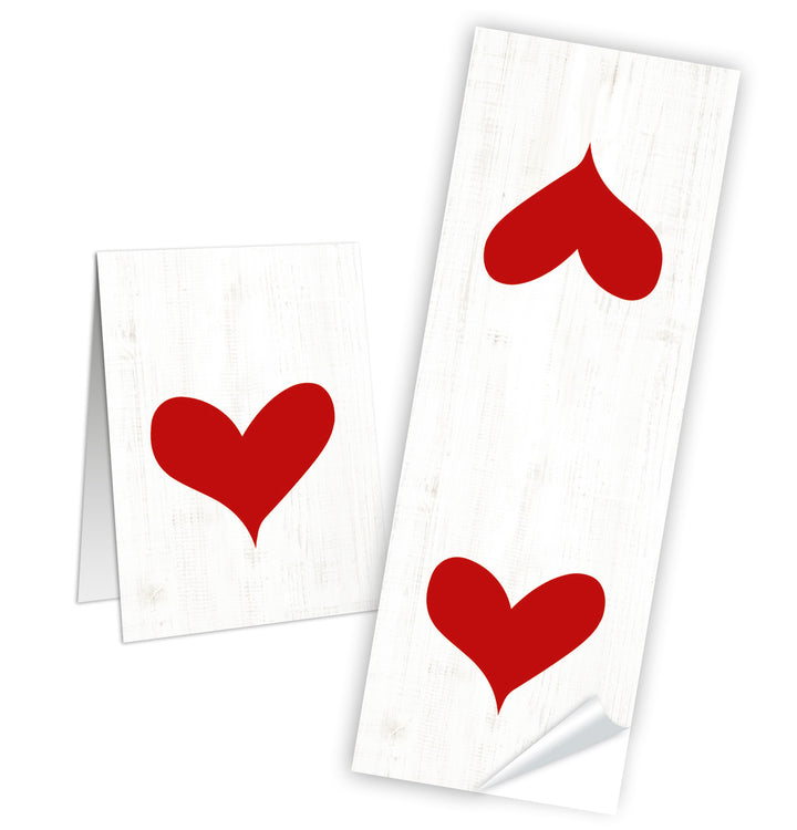 Logbuch-Verlag 10 Weihnachtaufkleber WEIHNACHTSBAUM grün rot weiß 5 x 14,8 cm -Sticker f. Weihnachtsgeschenke Geschenkaufkleber Verpackung Weihnachten