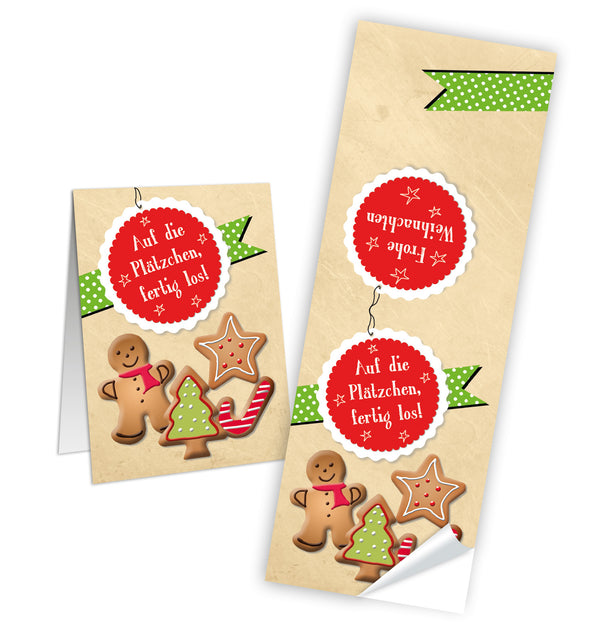 10 Weihnachtsaufkleber rot schwarz weiß HO HO HO Santa FROHE WEIHNACHTEN Aufkleber 5 x 14,8 cm selbstklebende Sticker Banderolen Geschenkaufkleber Verpackung Papiertüten zukleben