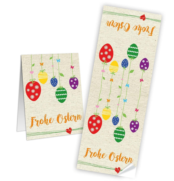 Logbuch-Verlag Aufkleber Set 9 x 24 Sticker SCHÖN DASS DU DA BIST bunt Herz DIY Verpackung Etiketten selbstklebend rund Gastgeschenk Give-Away Hochzeit Geburtstag Willkommen