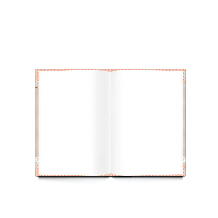 Kleines Notizbuch rosa blanko DIN A5 mit Cover zum Beschriften - Buch zum Selberschreiben - Foto 2