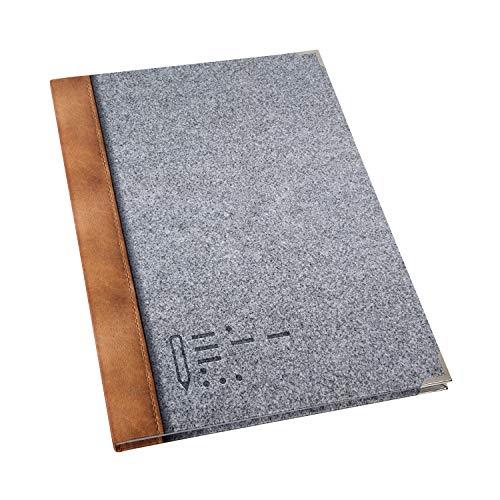 Notizbuch bedruckt in Filz-Optik DIN A4 Hardcover mit leeren Seiten - Foto 2
