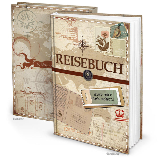 XXL Reisetagebuch Reisebuch DIN A4 Notizbuch mit leeren Seiten - Geschenk