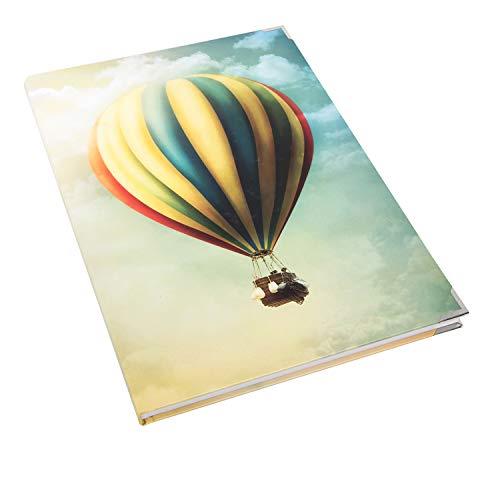Großes XXL Notizbuch DIN A4 mit leeren Seiten Hardcover - Heißluftballon bunt - Foto 2