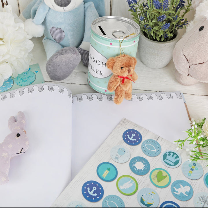 Kinderbuchtagebuch Babytagebuch DIN A4 zum Einschreiben - Motiv Teddybär Löwe - Foto 3