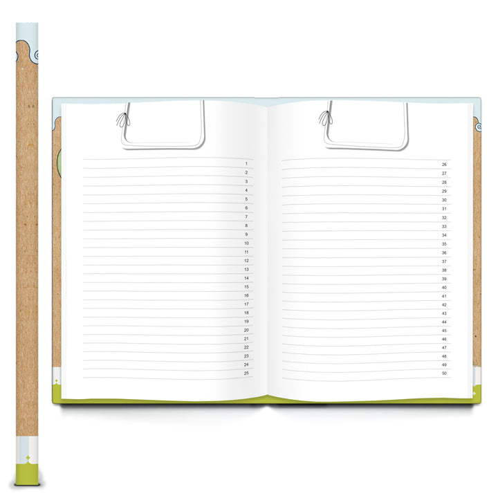 Kinderbuchtagebuch Babytagebuch DIN A4 zum Einschreiben - Motiv Teddybär Löwe - Foto 4