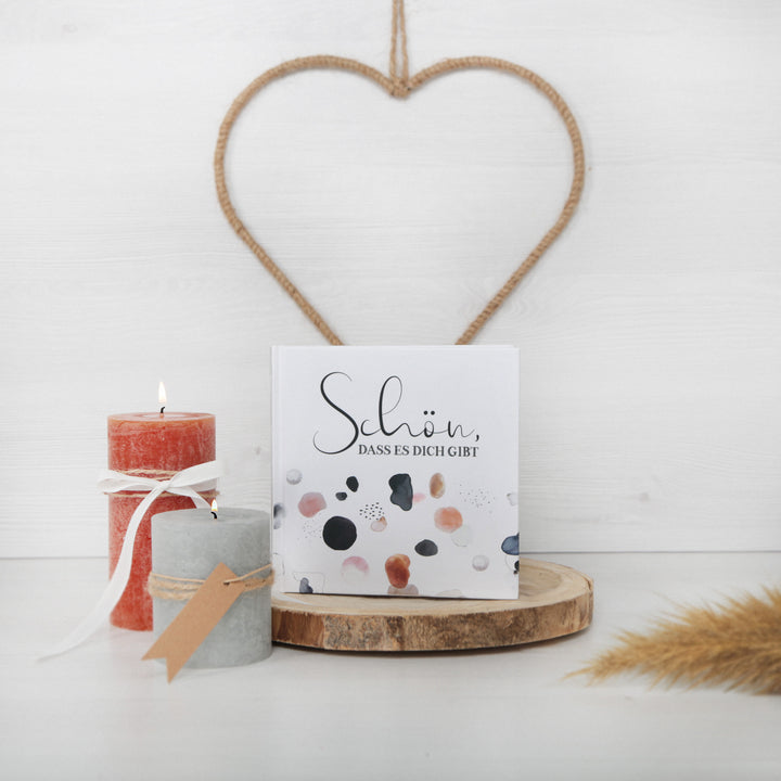 Baby Erinnerungskiste aus Holz Geschenkbox Babyparty 18,5 x 18,5 cm