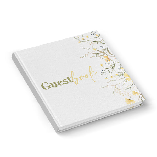 Guestbook So glad you're here Gästebuch englisch 18 x 18 cm