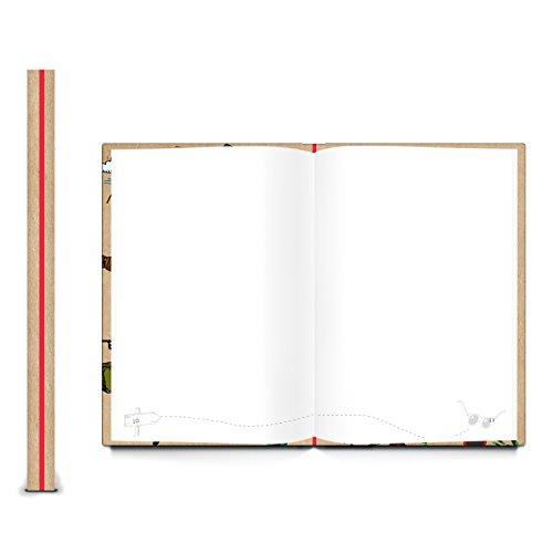 Kleines Camping Tagebuch Reisetagebuch RELAX VOYAGE Reisebuch Urlaub Wohnmobil Camper Camping-Bus als Fahrtenbuch Notizbuch Camping-Urlaub Wohnmobil DIN A5 Gitarre HARDCOVER als Geschenk - Foto 2