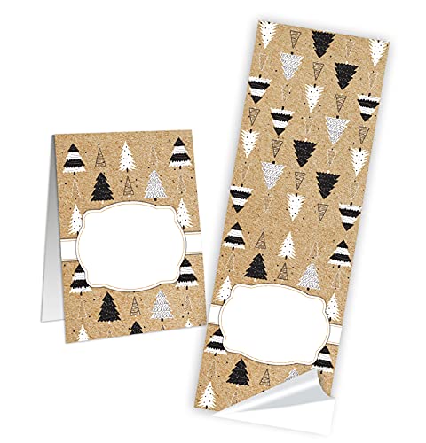 10 Papiertüten mit Sichtfenster schwarz gold mit Sternschnuppe