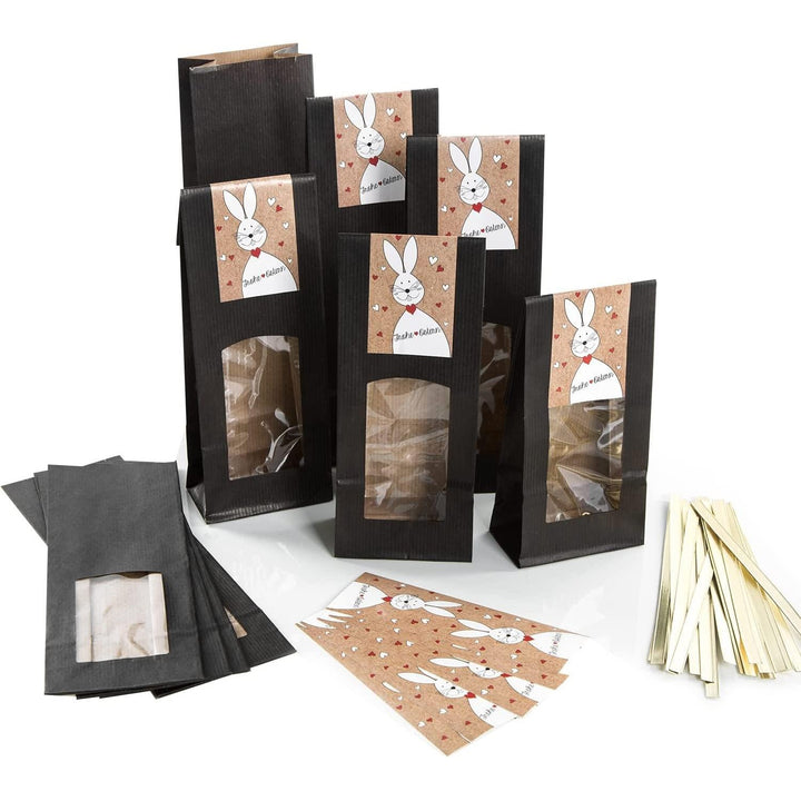 10 kleine Ostern Geschenktüten für Kinder Kunden Mitarbeiter als Verpackung für ein Ostergeschenk 8,5 x 5 x 26,5 cm - Foto 1