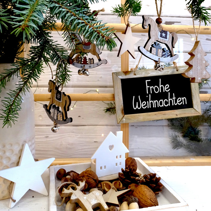 2er Set Teelichthalter Häuser aus Porzellan weiß 9 cm – Skandi-Deko & Weihnachtsdeko, Windlichter Hausform für Winter & Ganzjahresdeko - Foto 3