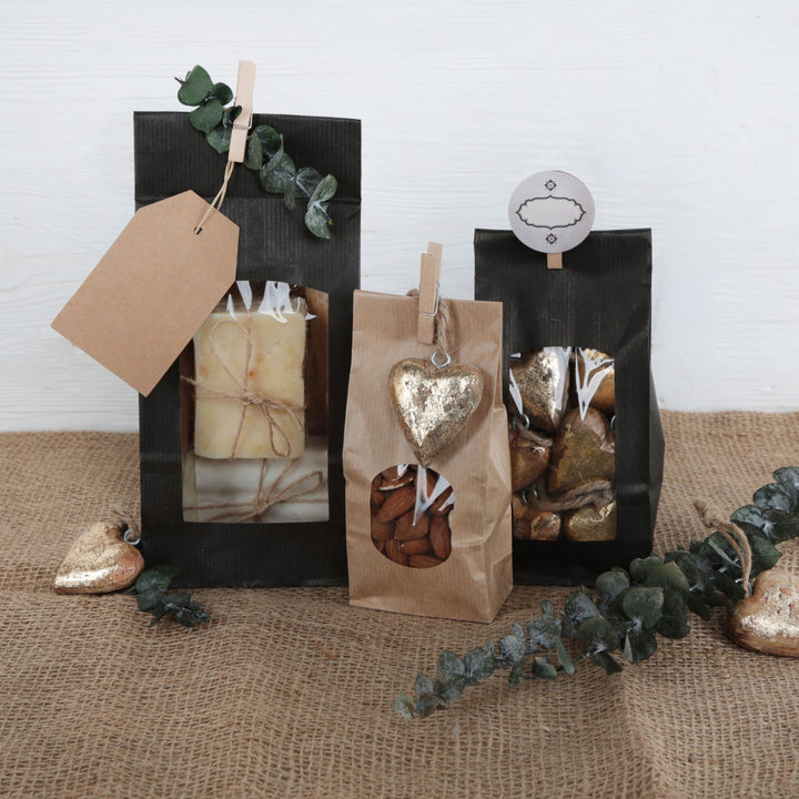 Herzanhänger kupferfarben 4 cm aus Holz - Weihnachtsanhänger Deko Geschenkanhänger - 10 Stück - Foto 2