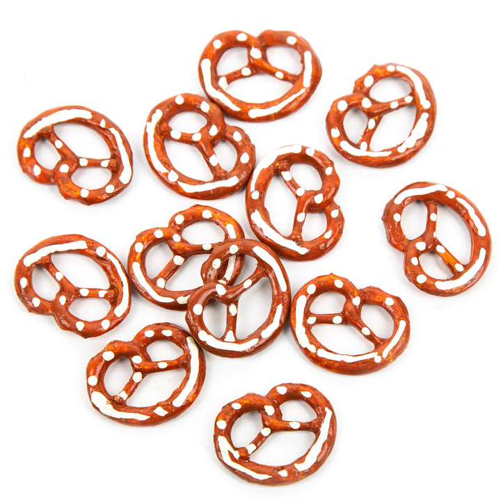 8 Zapfen Weihnachtsanhänger mit Sprüchen - Baumschmuck Natur bunt 12 x 4 cm