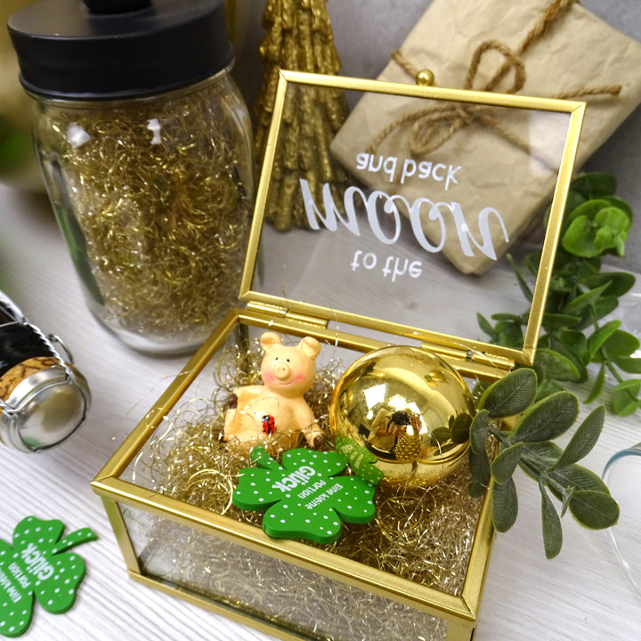 9 kleine Glücksschweinchen rosa mit Kleeblatt kleines Geschenk Glücksbringer Talisman - Foto 3