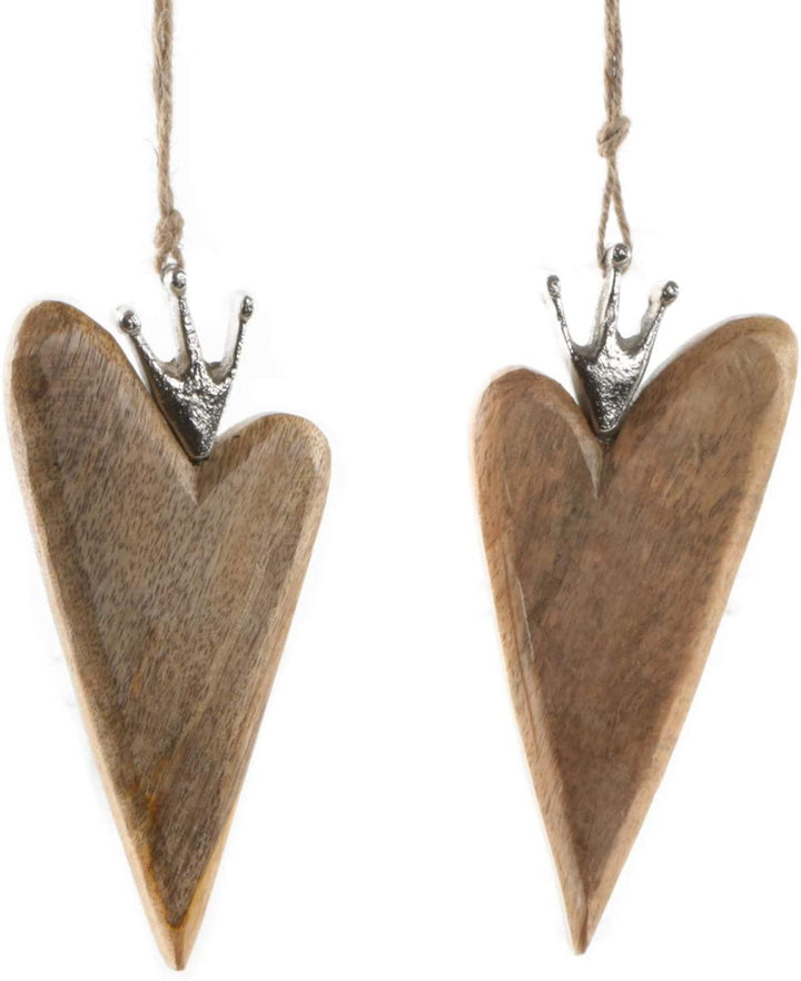 3 kleine Segelschiff Figuren aus Holz Natur mintgrün - 15,5 cm