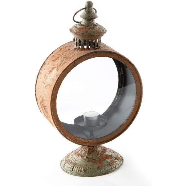 Vintage Laterne im Taucherglocke Look auf alt gemacht - rost Patina 40,5 cm - Foto 1