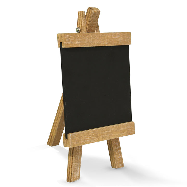 Kleine Tafel Holz Staffelei 10 x 18 cm Mini Kreidetafel beschreibbar - Foto 1