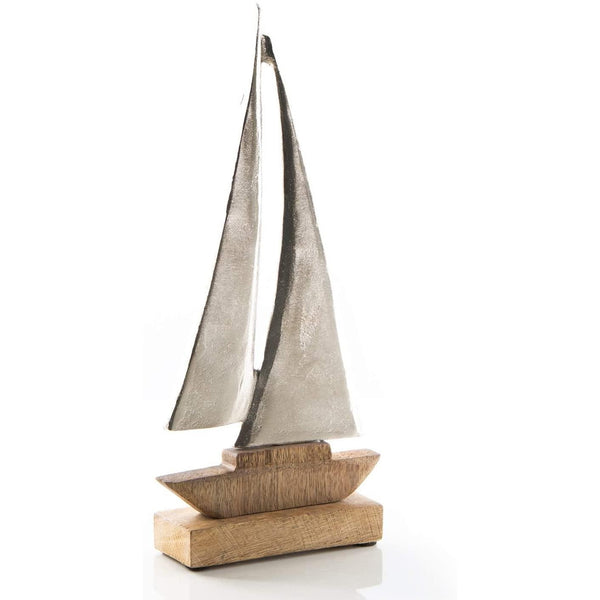Großes Deko Schiff zum Hinstellen 30 cm aus Holz + Metall - Foto 1