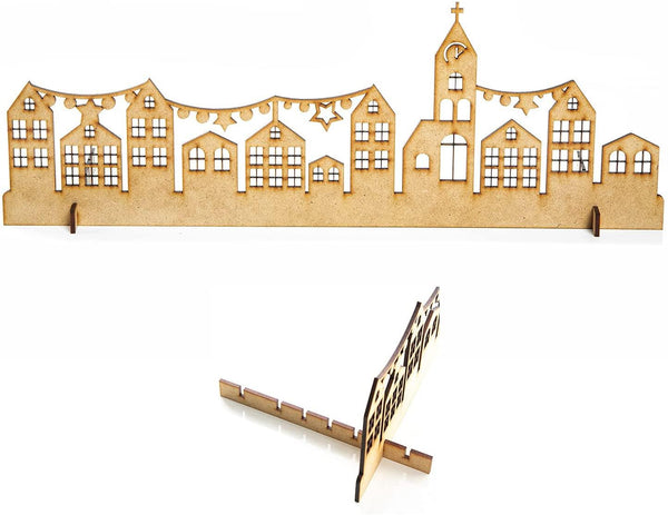 3 weihnachtliche Grußkarten mit Umschlägen + 3 Weihnachtsbäume