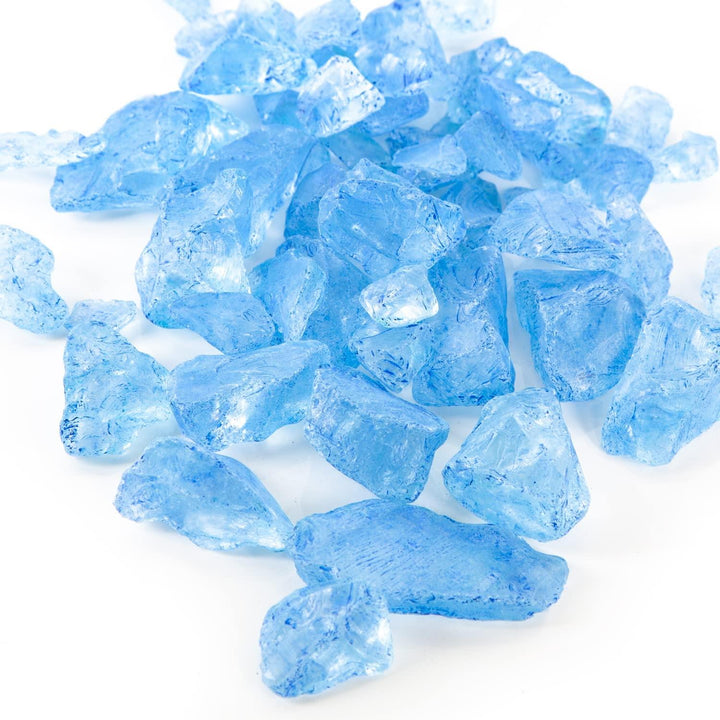 150 Glassteine - maritime Steine zum Basteln blau türkis hellblau