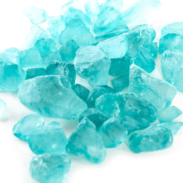 Türkise Glassteine Glasnuggets grün - 2 bis 4 cm - Maritime Deko ca. 500g - Foto 1