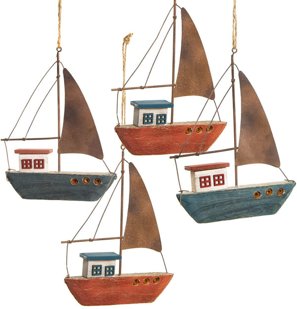 Maritime Holzdeko zum Hinstellen & Aufhängen - Leuchttürme Schiffe