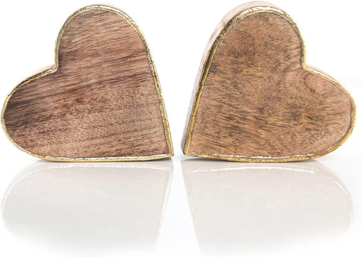 Deko Anker zum Hinstellen - braun silberfarben aus Holz und Metall