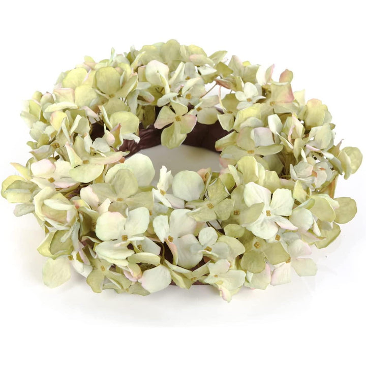 Künstlicher Hortensien Kranz - Ø 30 cm hellgrün - Foto 1