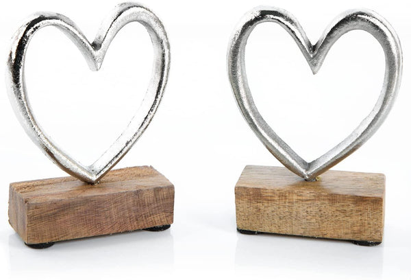 Maritimes Deko Set Seepferdchen + Segelboot aus Metall & Holz