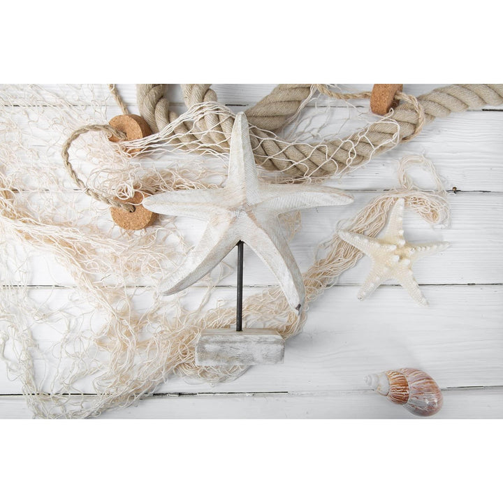 Badezimmer Deko Set 3 TLG. Segelschiff + Seepferdchen + Seestern Figur - Foto 3