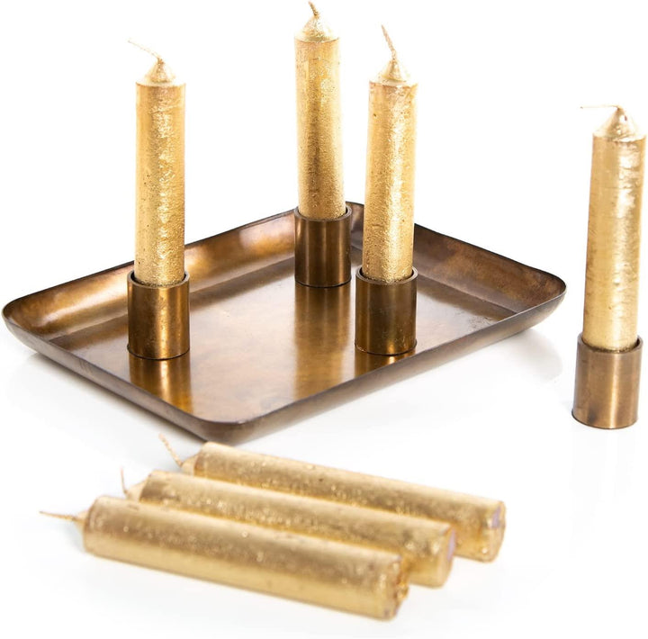 12 Streudeko Sterne Gold glitzernd - Weihnachtsdeko goldfarben 3 cm