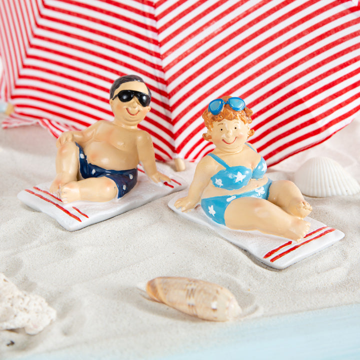 Sparschwein Urlaubsgeld gelb Urlaub Palmen Geschenk 12,5 cm