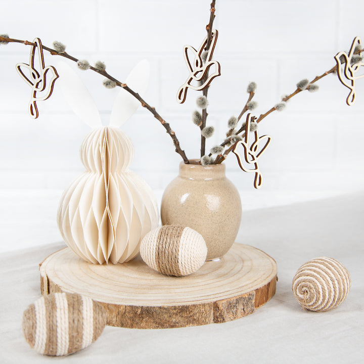 5 kleine Schutzengel Holz 5,5 cm Flache Engel Glücksbringer Gastgeschenk