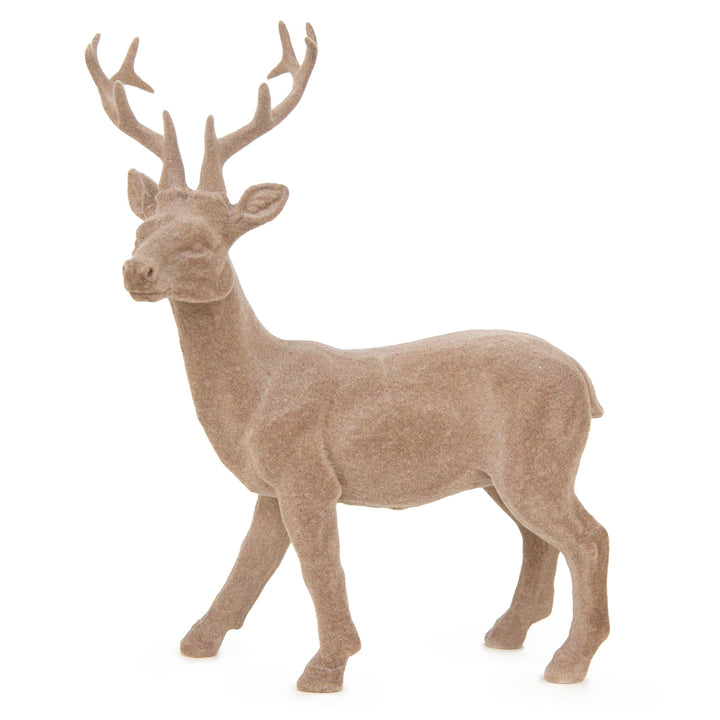 Weihnachtlicher Teelichthalter aus Holz & Metall Gold Natur 19 x 16,5 cm