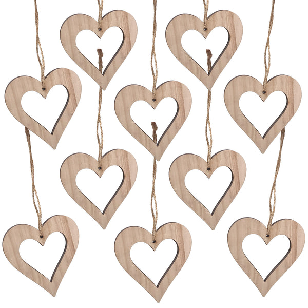 6 Holzsterne mit Text Frohes Fest 6,5 cm braun