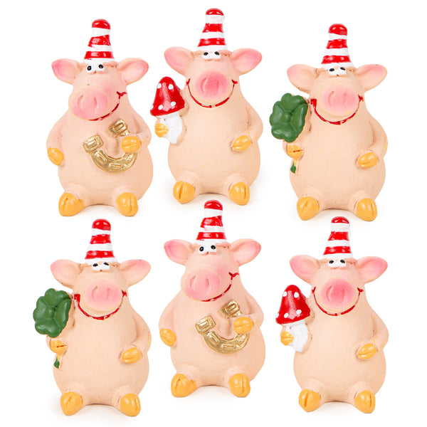 Deko-Set mit 3 Pilze und 3 Kerzen - Herbstdeko grün braun 36 x 13 x 12 cm