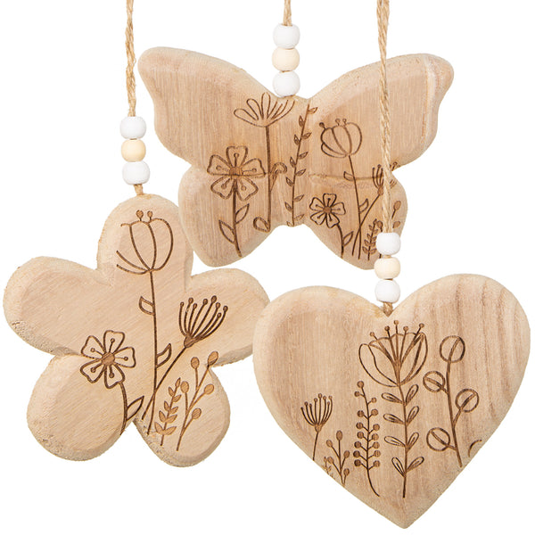 Logbuch-Verlag fertiges Geschenkset herbstliche Deko mit Kerzenhalter, Blätter und Eicheln auf einem Holztablett Gold Natur 45 x 18 x 18 cm