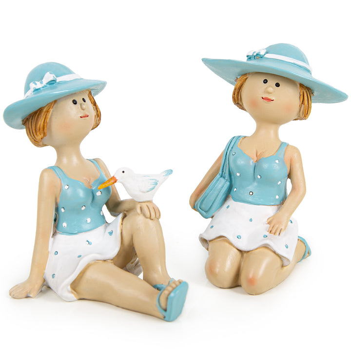 Moderne bunte Krippenfigur Maria Josef Jesus als Weihnachtsfigur 24 cm