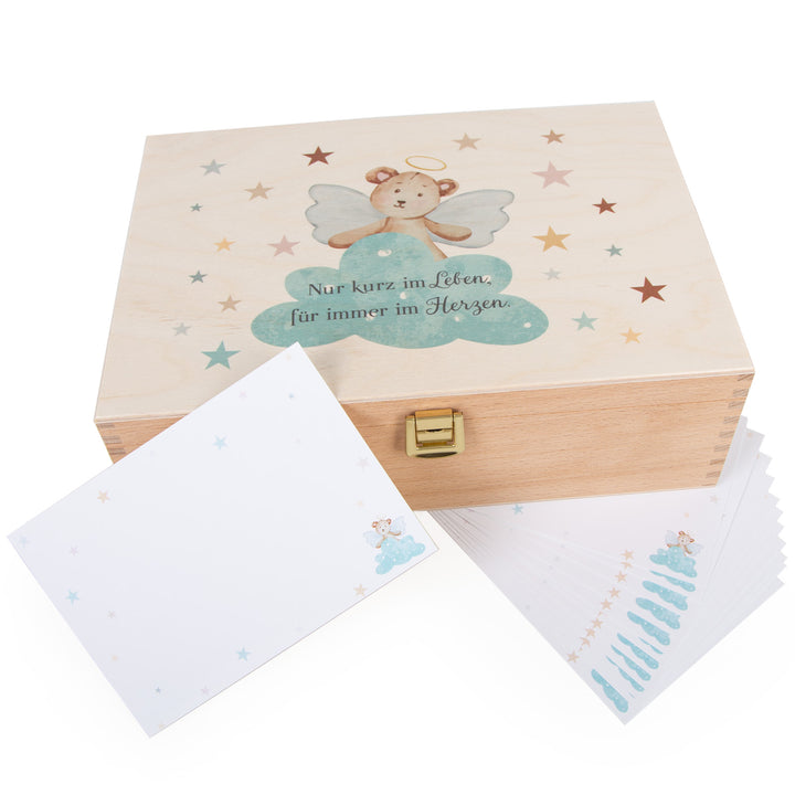 4 Glücksschweine auf Holztafel "Viel Glück" Mini-Geschenke 5 x 2,5 cm