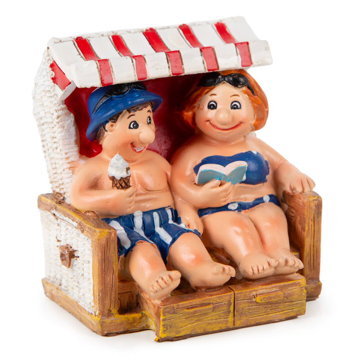 Osterdekoration Hasenfamilie klappbar aus Holz Natur braun 66 x 14 cm