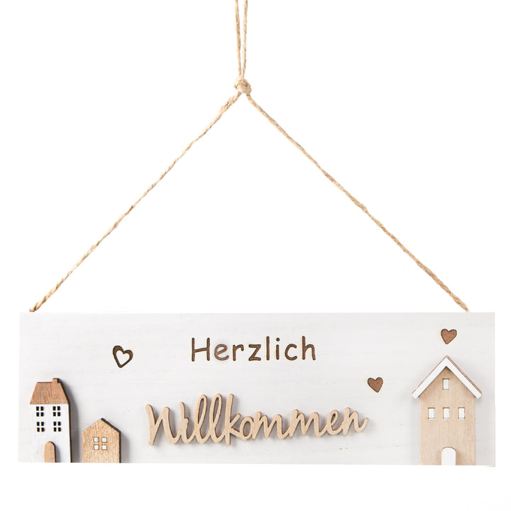 Logbuch-Verlag 2 große Hasen aus Leinen & Stoff Osterhasen Figuren XXL Dekohase Ostern Deko zum Hinstellen 35 cm braun Creme