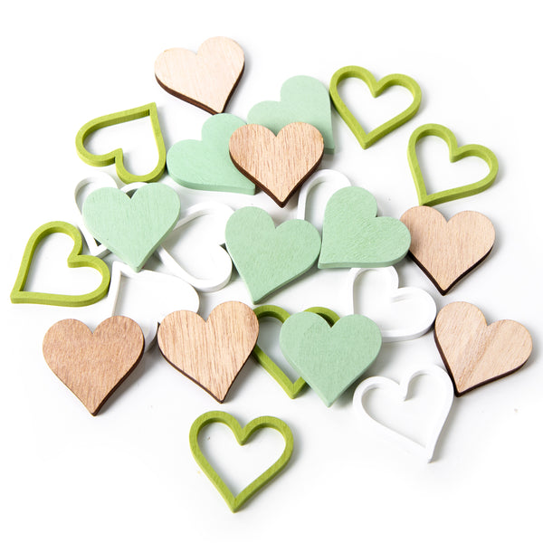 Logbuch-Verlag 3 Holzhäuser zum Aufhängen Deko Haus Liebe Glück Freude Geschenk Set Familie Dekoration Frühling Ostern 16,5 x 10 cm