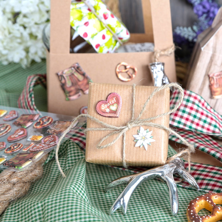 Logbuch-Verlag 50 Weihnachtstüten weiß transparent 14,5 x 23,5 cm Bodenbeutel + Verschluss - Verpackung durchsichtig f. Weihnachtsplätzchen Kekstüte Teetüte