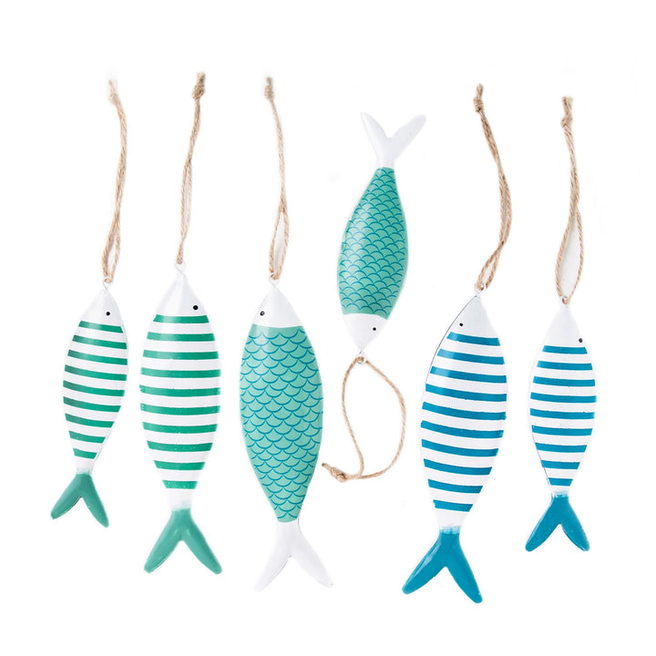 10 weiße maritime Fische in 10 cm - zum Streuen bei Hochzeiten Geburtstag