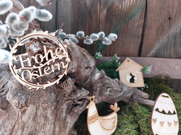 3 Krippen Miniaturen aus Holz - Tischkrippe kleine Krippenfiguren zum Verschenken