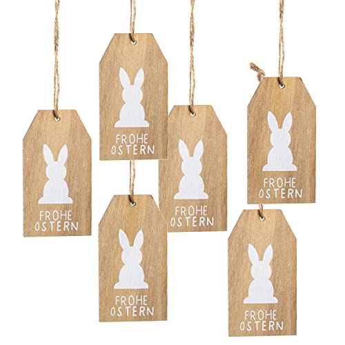 3 Osterkarten aus Kraftpapier mit Umschlag + FROHE OSTERN Anhänger